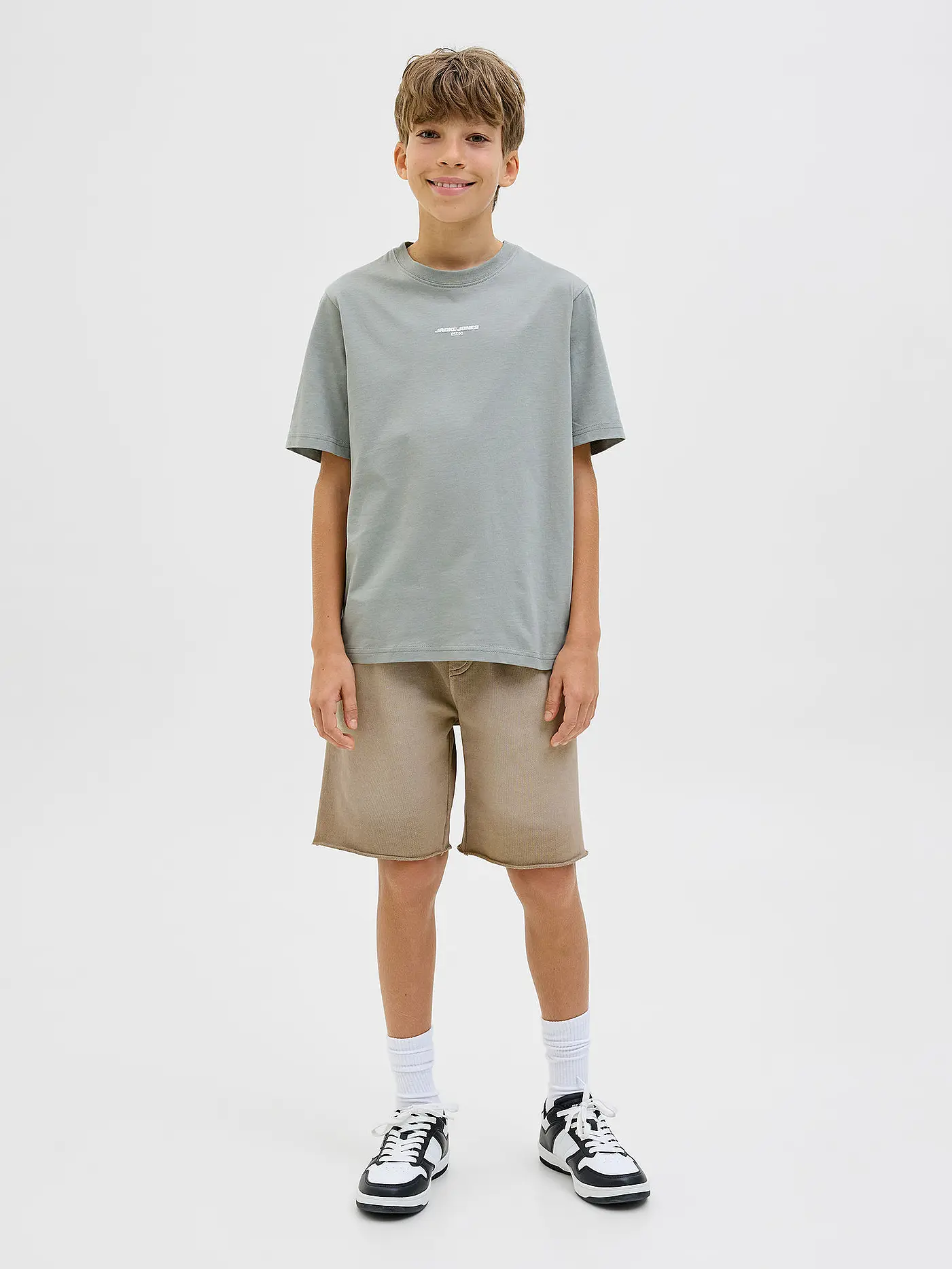 JACK & JONES | Jungen Sweatshorts JPSTBILL | hellbraun